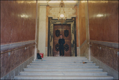 Restauri - Restauro della marmoridea della Scala Nobile del Palazzo Apostolico - Pietro Rosa (Restauratore e Decoratore).