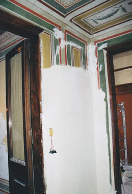 Restauri di decorazioni nella Biblioteca Apostolica Vaticana.