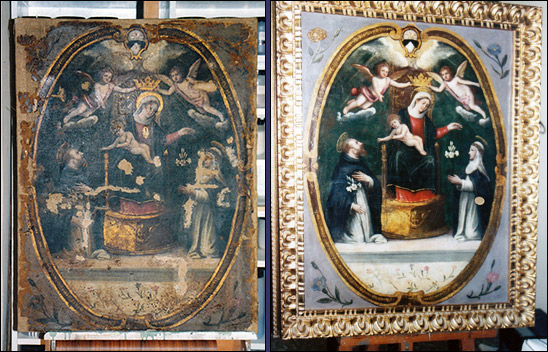 Restauri di dipinti ad olio