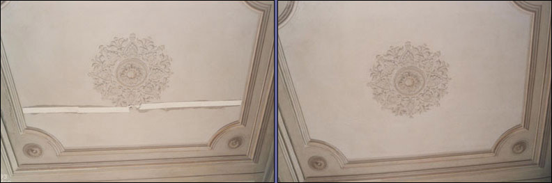 Restauri di soffitti decorati - A.P.S.A. Sezione Straordinaria - Vaticano - Restauri di Pietro Rosa.
