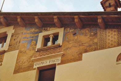 Restauri e decorazioni di Antonio Rosa della villetta delle Fate a piazza Mincio 4 – Roma.
