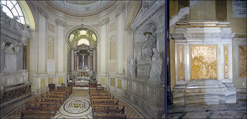 Restauri e tinteggiature della Cappella dell’Adorazione, Basilica di San Giovanni in Laterano a Roma.
