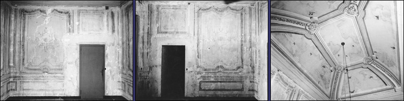 Restauri di pareti e soffitto decorati. Antonio Rosa.