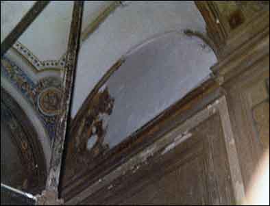 Restauro soffitto a volta cortile San Damaso. Restauro di uno dei 15 soffitti a volta del cortile di San Damaso presso il Vaticano. Restauri eseguiti da Pietro Rosa.